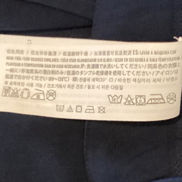 Abercrombie & Fitch Pleated Faux Wrap Mini Skort Skirt Sz 4 Navy/Indigo Blue 42R - Picture 10 of 13